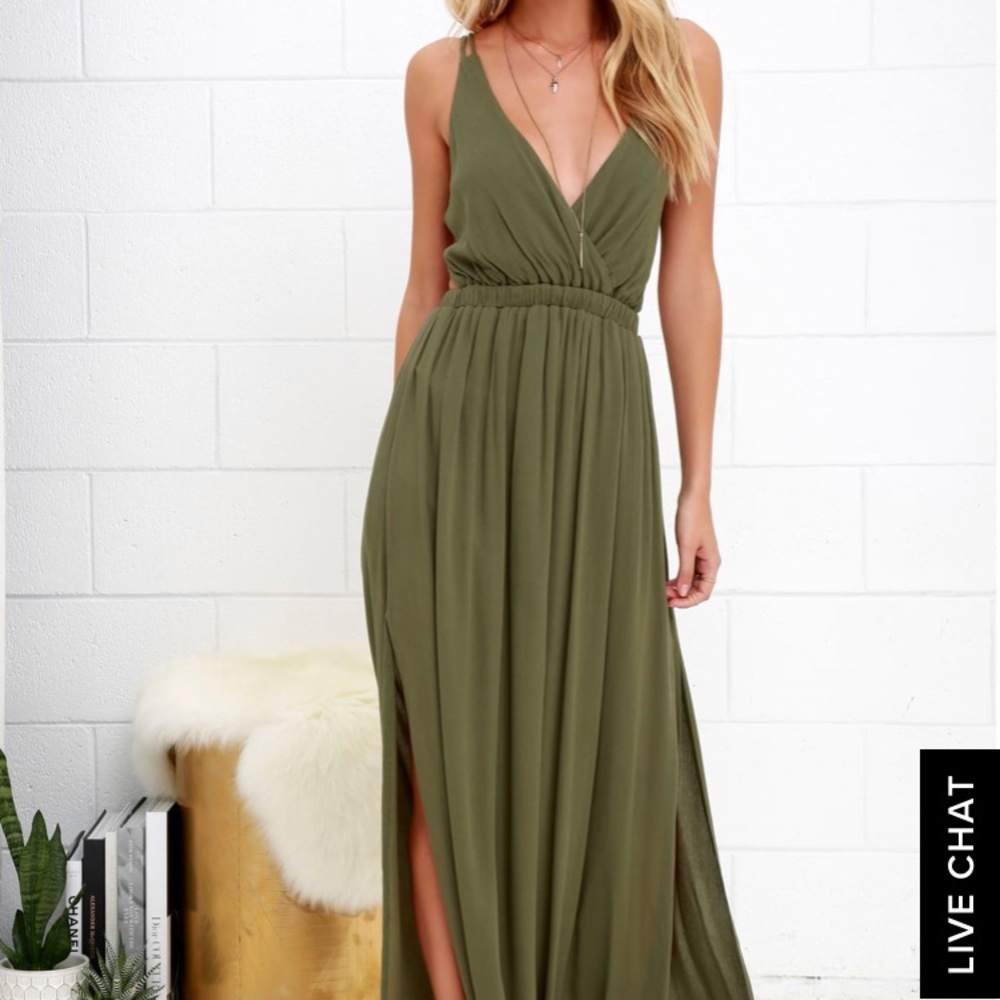 Lulu’s floor length bohemian dress